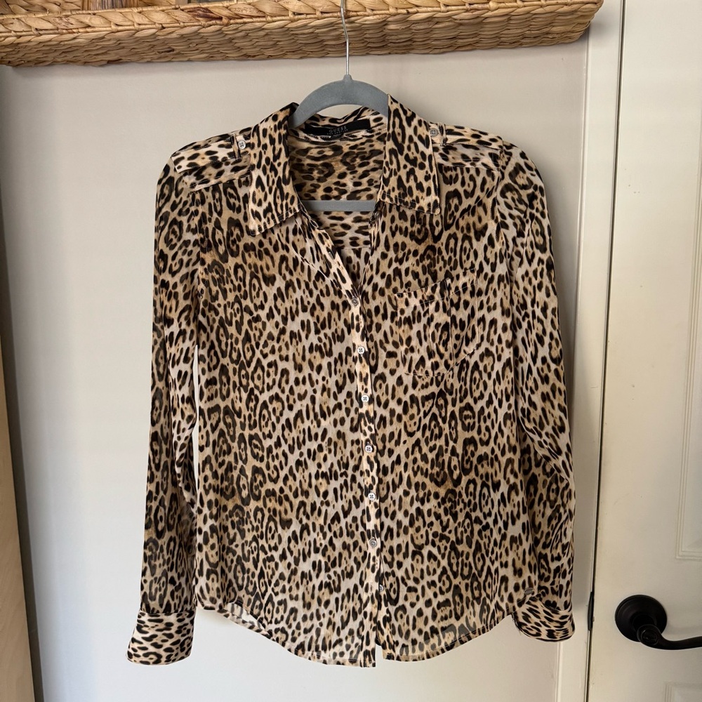 Guess Leopard Print Top